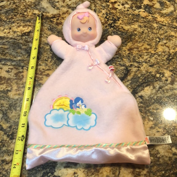 FISHER PRICE H1664 FLUTTER BYE DOLL Security Blanket Plush Toy - Picture 7 of 8